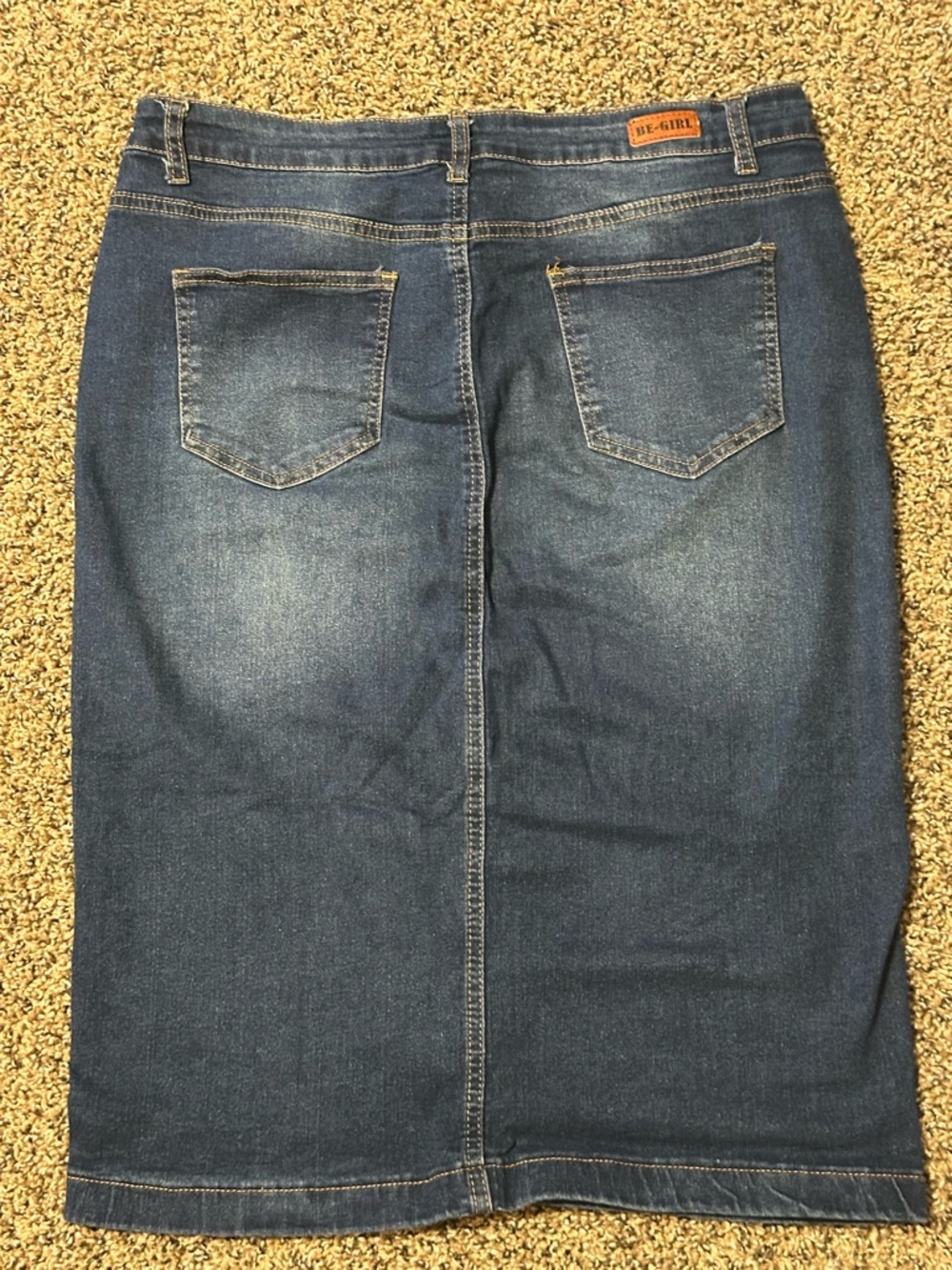 Be Girl Denim Skirt in Dark Blue - Picture 2 of 3
